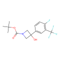 tert-butyl 3-[4-fluoro-3-(trifluoromethyl)phenyl]-3-hydroxyazetidine-1-carboxylate