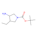 tert-butyl (3R,4R)-3-amino-4-ethyl-pyrrolidine-1-carboxylate