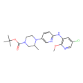 tert-butyl (3R)-4-[6-[(5-chloro-2-methoxy-3-pyridyl)amino]-3-pyridyl]-3-methyl-piperazine-1-carboxylate