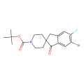 tert-butyl 6-bromo-5-fluoro-1-oxo-spiro[indane-2,4'-piperidine]-1'-carboxylate
