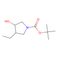 tert-butyl trans-3-ethyl-4-hydroxy-pyrrolidine-1-carboxylate