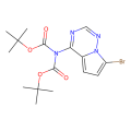 tert-butyl N-(7-bromopyrrolo[2,1-f][1,2,4]triazin-4-yl)-N-tert-butoxycarbonyl-carbamate