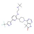 4-[4-[3-[2-(tert-butylamino)ethylamino]-6-[5-(trifluoromethyl)-4H-pyrazol-3-yl]pyridin-2-yl]piperidin-1-yl]-5,5-dimethyl-7H-pyrrolo[2,3-d]pyrimidin-6-one
