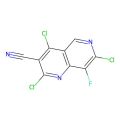 2,4,7-trichloro-8-fluoro-1,6-naphthyridine-3-carbonitrile
