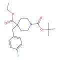 1-叔丁基 4-乙基 4-(4-氟苄基)哌啶-1,4-二羧酸酯