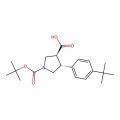 反式-1-(叔丁氧羰基)-4-(4-(叔丁基)苯基)吡咯烷-3-羧酸