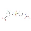 5,5,5-Trifluoro-4-({4-[(methoxycarbonyl)amino]benzenesulfonamido}methyl)pentanoic acid