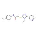 2-((4-乙基-5-(吡啶-3-基)-4H-1,2,4-三唑-3-基)硫代)-N-(4-乙基苯基)乙酰胺