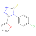 4-(4-Chlorophenyl)-5-(2-furanyl)-2,4-dihydro-3H-1,2,4-triazole-3-thione