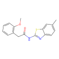 2-Methoxy-N-(6-methyl-2-benzothiazolyl)benzeneacetamide
