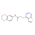 N-(2,3-dihydro-1,4-benzodioxin-6-yl)-2-{thieno[2,3-d]pyrimidin-4-yloxy}acetamide