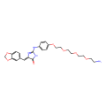 (5Z)-2-[4-[2-[2-[2-(2-aminoethoxy)ethoxy]ethoxy]ethoxy]anilino]-5-(1,3-benzodioxol-5-ylmethylidene)-1H-imidazol-4-one