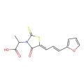 2-((Z)-5-((E)-3-(furan-2-yl)allylidene)-4-oxo-2-thioxothiazolidin-3-yl)propanoic acid