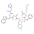 (2S)-6-amino-2-[(2R)-2-({[(2S)-2-[(2R)-2-[(2S)-2-amino-3-(1H-imidazol-4-yl)propanamido]-3-(1H-indol-3-yl)propanamido]-N'-[(4-fluorocyclohexyl)methyl]propanehydrazido]sulfonyl}amino)-3-phenylpropanamido]hexanamide