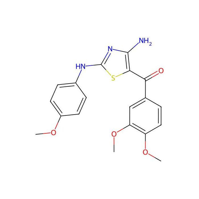 {4-Amino-2-[(4-methoxyphenyl)amino]-1,3-thiazol-5-yl}(3,4-dimethoxyphenyl)methanone