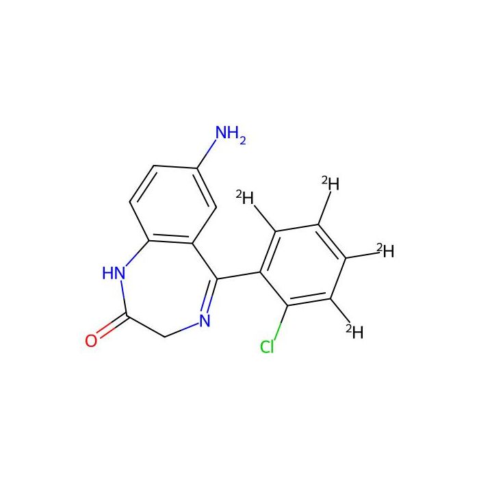 7-Amino-5-(2-chloro-3,4,5,6-tetradeuteriophenyl)-1,3-dihydro-1,4-benzodiazepin-2-one