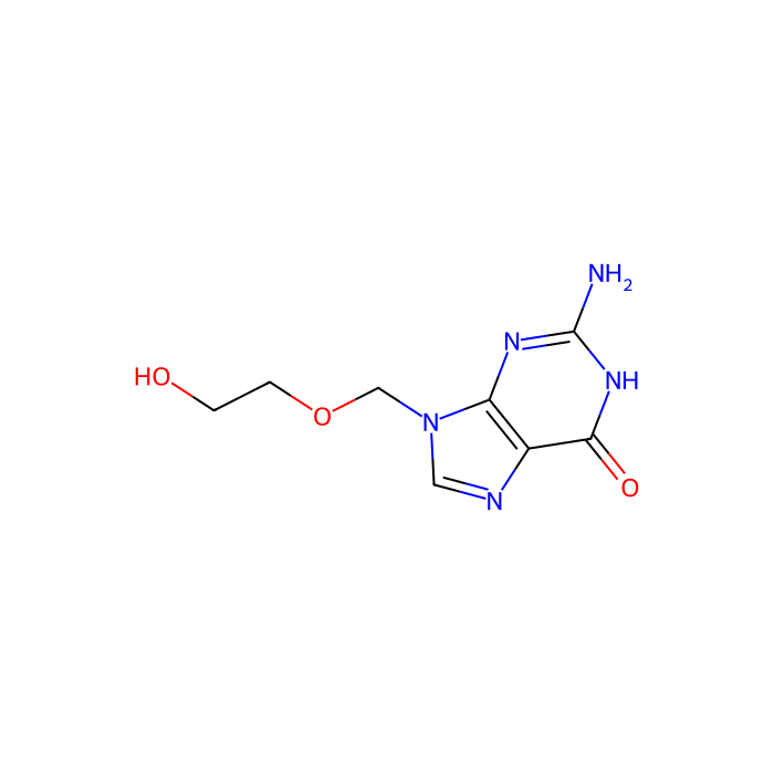 阿昔洛韦, 人类疱疹病毒 1 DNA 聚合酶抑制剂