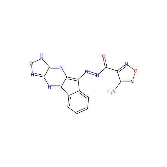 4-amino-N'-{13-oxa-10,12,14,16-tetraazatetracyclo[7.7.0.0^{2,7}.0^{11,15}]hexadeca-1(16),2,4,6,9,11,14-heptaen-8-ylidene}-1,2,5-oxadiazole-3-carbohydrazide