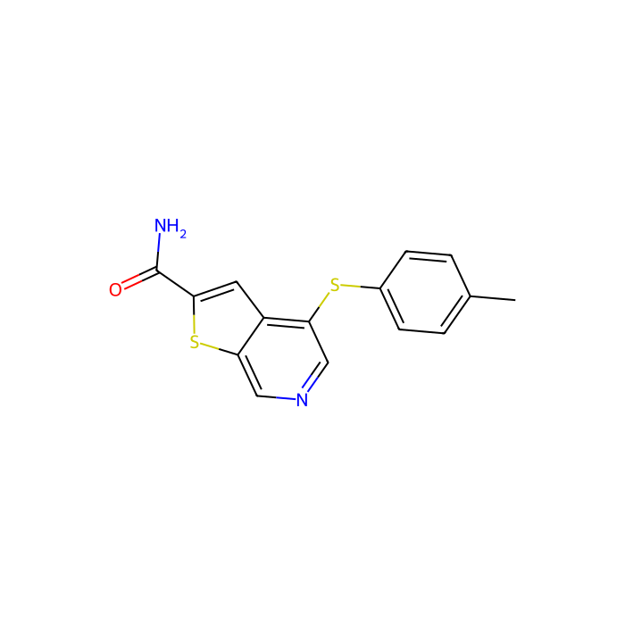 4-(p-甲苯基硫)噻吩并[2,3-c]吡啶-2-甲酰胺