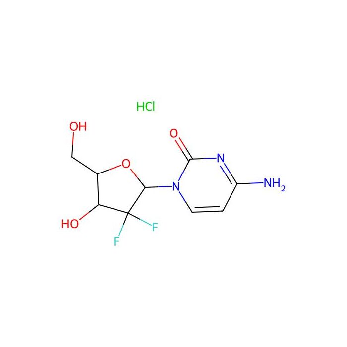 4-Amino-1-[3,3-difluoro-4-hydroxy-5-(hydroxymethyl)-2-oxolanyl]-2-pyrimidinone hydrochloride
