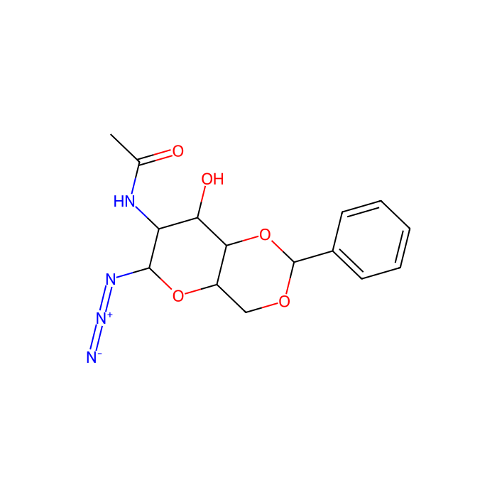 2-乙酰氨基-4,6-O-苯亚甲基-2-脱氧-β-D-吡喃葡萄糖酰基叠氮化物