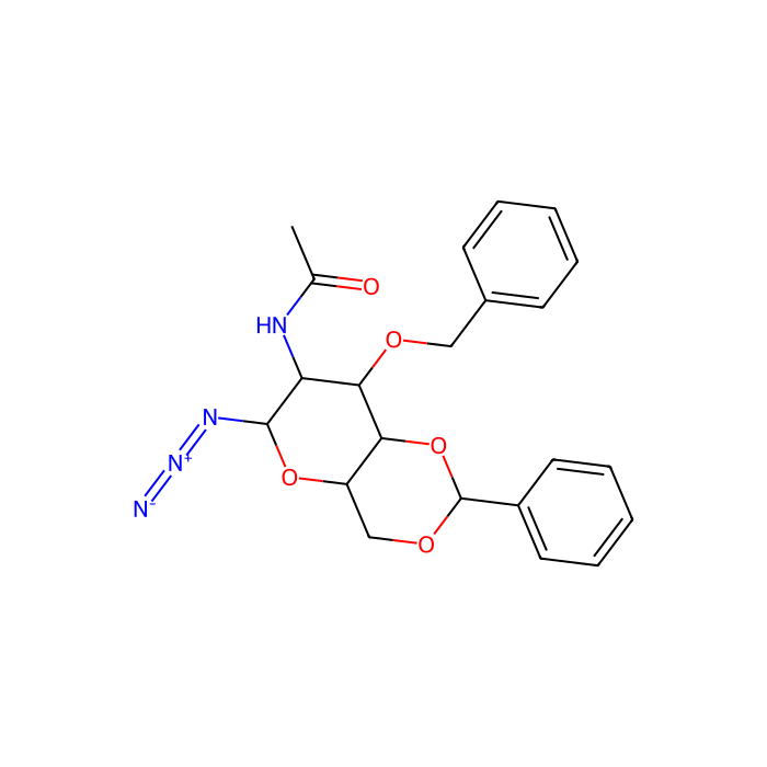 2-乙酰氨基-3-O-苄基-4,6-O-苯亚甲基-2-脱氧-β-D-吡喃葡萄糖基叠氮化物