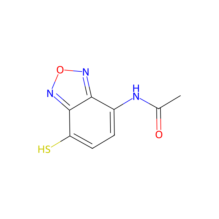 AABD-SH (=4-乙酰氨基-7-巯基-2,1,3-苯并恶二唑][用于HPLC标记]