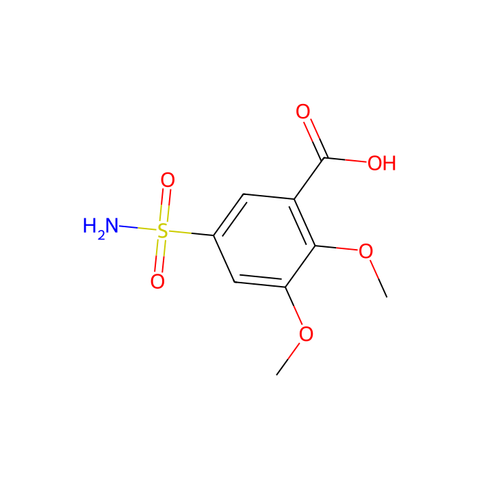 5-(氨基磺酰)-2,3-二甲氧苯甲酸