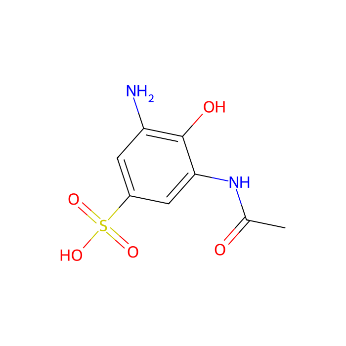 3-乙酰氨基-5-氨基-4-羟基苯磺酸