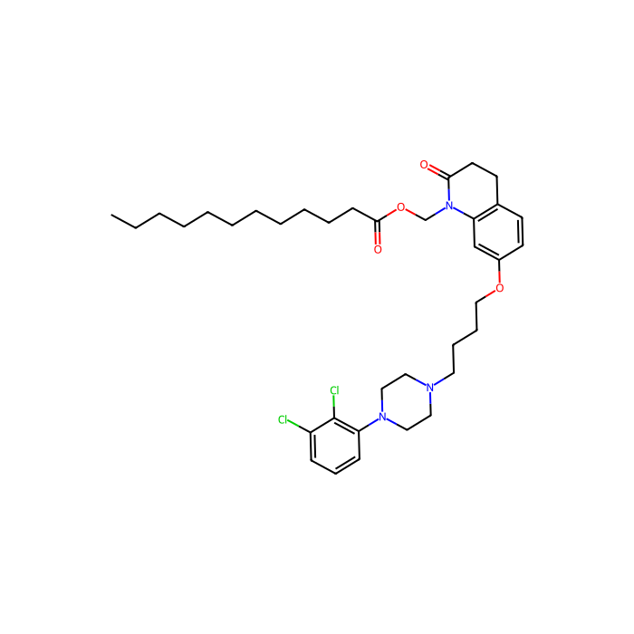 阿立哌唑月桂酯, 羟色胺 1a (5-HT1a) 受体部分激动剂