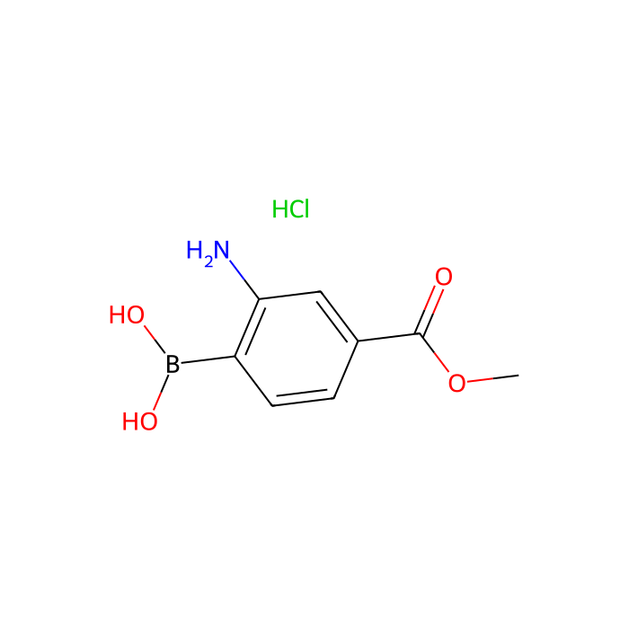 2-氨基-4-甲氧基羰基苯基硼酸盐酸盐（含有数量不等的酸酐）