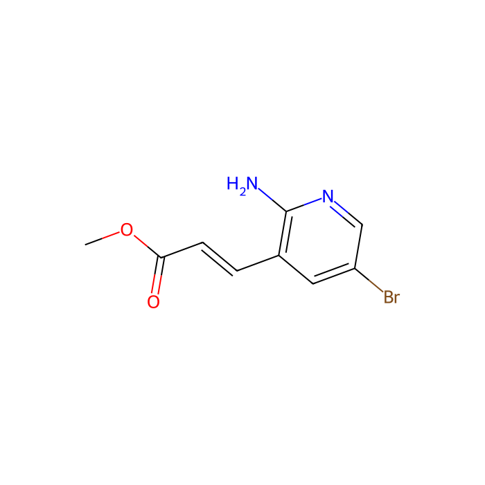 3-(2-氨基-5-溴-吡啶-3-基)丙烯酸甲酯