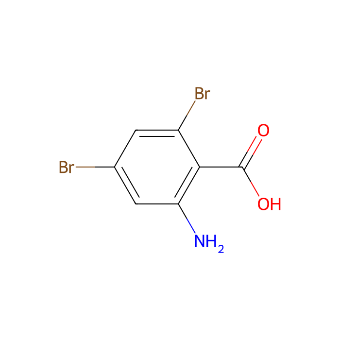 2-氨基-4,6-二溴苯甲酸