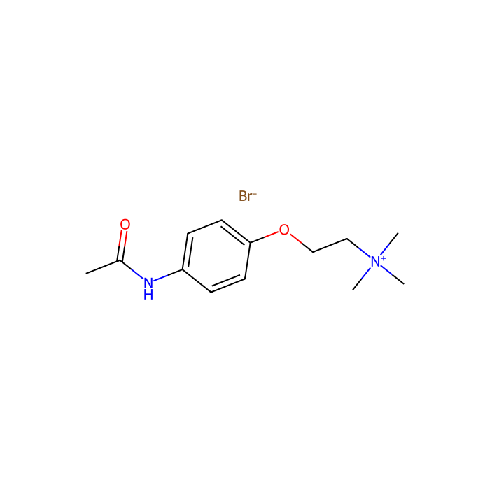 2-(4-乙酰氨基苯基)-N,N,N-三甲基乙基溴化铵