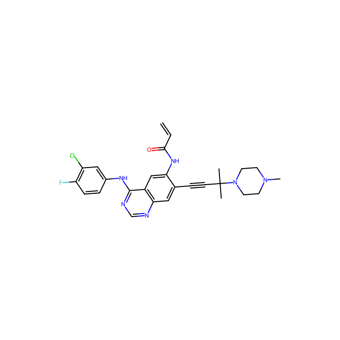 AV 412,EGFR，ErbB2和Abl受体酪氨酸激酶的有效抑制剂