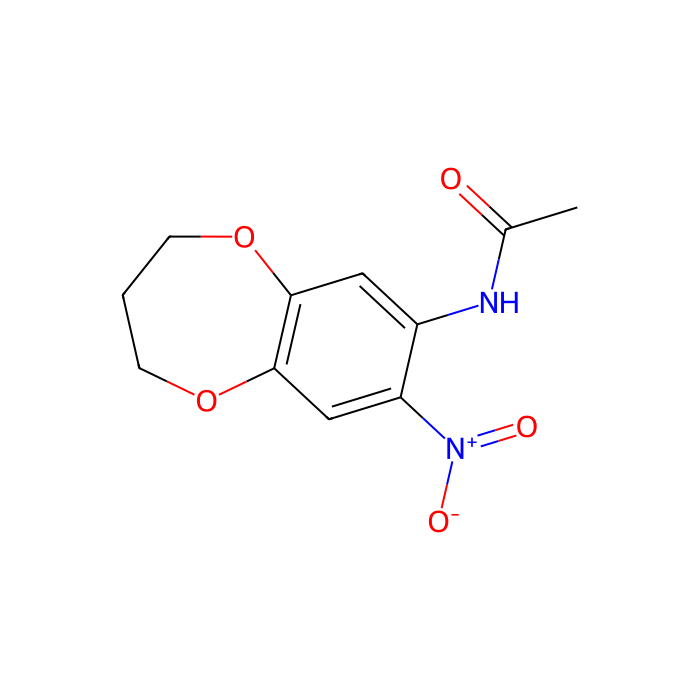 7-乙酰氨基-8-硝基-3,4-二氢-2H-1,5-苯并二氧杂卓