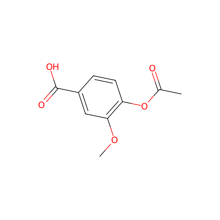 4-乙酰氧基-3-甲氧基-苯甲酸