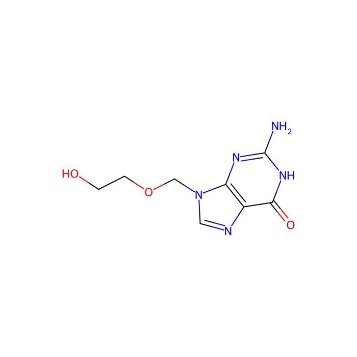 阿昔洛韦, 人类疱疹病毒 1 DNA 聚合酶抑制剂
