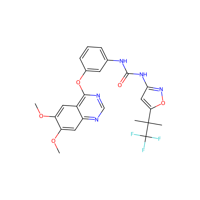 Agerafenib (RXDX-105), 酪氨酸蛋白激酶受体 RET 抑制剂