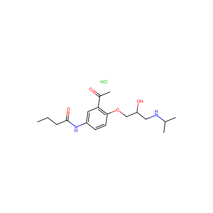 Acebutolol HCl, β-1肾上腺素能受体拮抗剂