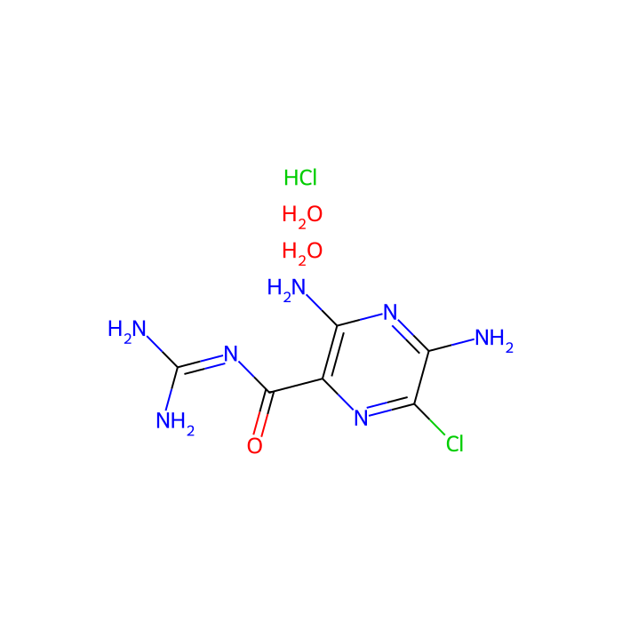 Amiloride HCl dihydrate, 阿米洛利钠通道，ENaC 阻断剂