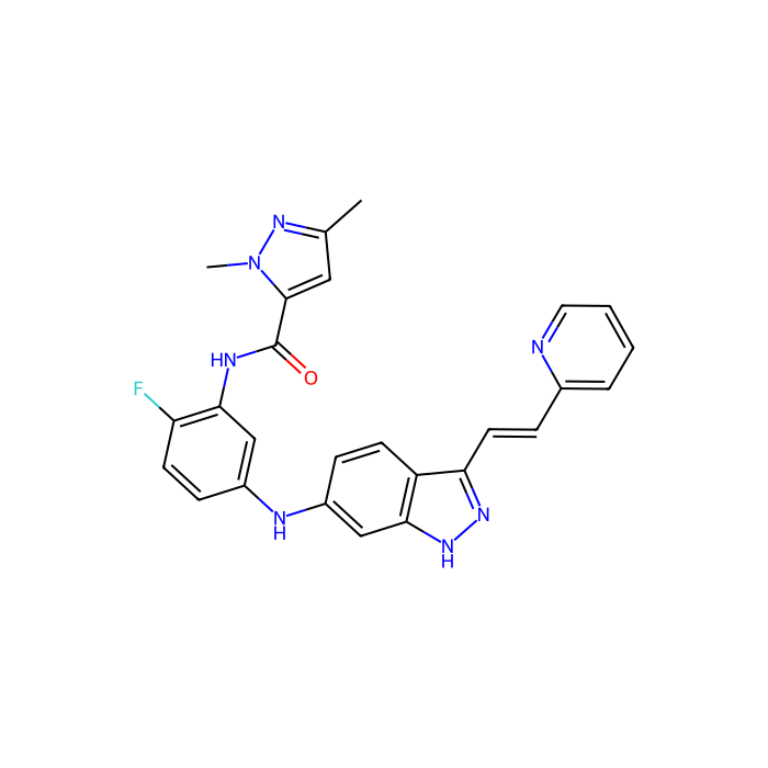 AG-13958, 血管内皮生长因子受体抑制剂