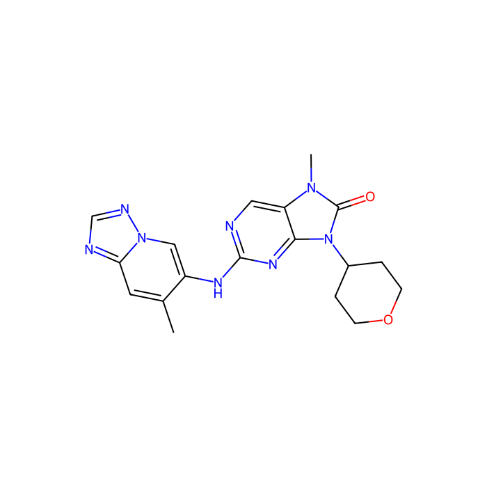 AZD7648, 抑制磷脂酰肌醇-4;5-二磷酸 3-激酶催化亚基 alpha；抑制磷脂酰肌醇-4;5-二磷酸 3-激酶催化亚基 gamma；抑制蛋白激酶；DNA 激活；催化亚基