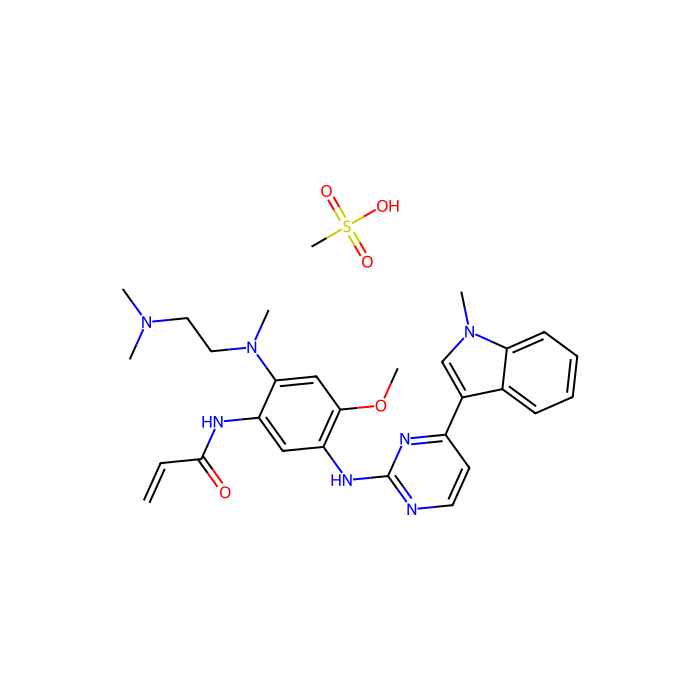 AZD-9291 mesylate, 表皮生长因子受体 erbB1 抑制剂