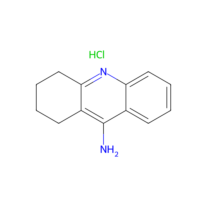 9-氨基-1,2,3,4-四氢吖啶盐酸盐水合物, 胆碱酯酶；ACHE 和 BCHE 抑制剂