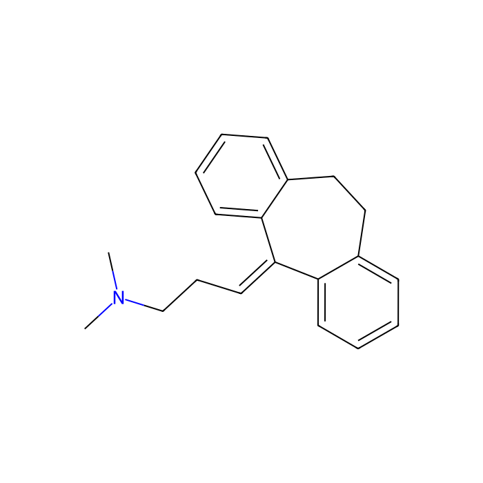 阿米替林, 5-HT 2A 受体拮抗剂；5-HT 2C 受体拮抗剂；5-HT 6 受体拮抗剂；5-HT 7 受体拮抗剂；H 1 受体拮抗剂；K ir3.2 通道阻断剂；K ir3.4 通道阻断剂；LPA 1 受体拮抗剂；M 1 受体拮抗剂；M 2 受体拮抗剂；M 3 受体拮抗剂；M 4 受体拮抗剂4;LPA 1 受体拮抗剂;M 1 受体拮抗剂;M 2 受体拮抗剂;M 3 受体拮抗剂;M 4 受体拮抗剂;M 5 受体拮抗剂;NET 抑制剂;SERT 抑制剂