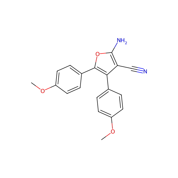 2-氨基-4,5-双(4-甲氧基苯基)呋喃-3-腈