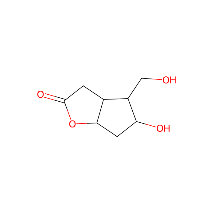 (3aS,4R,5S,6aR)-(+)-六氢-5-羟基-4-(羟甲基)-2H-环戊并[b]呋喃-2-酮
