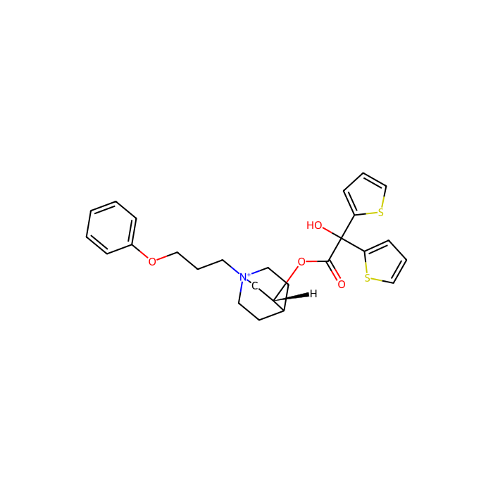 aclidinium, M 1 受体拮抗剂；M 2 受体拮抗剂；M 3 受体拮抗剂；M 4 受体拮抗剂；M 5 受体拮抗剂