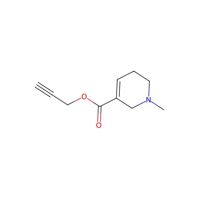 arecaidine propargyl ester, M 1 受体激动剂；M 2 受体激动剂；M 3 受体激动剂；M 4 受体激动剂